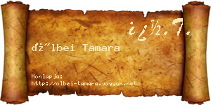 Ölbei Tamara névjegykártya